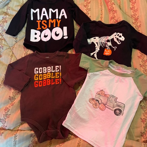 Boy Clothing Lot Carters Calvin Klein Bodysuits Joggers Sleepers 6 9 12 M 85 pcs - Picture 9 of 14